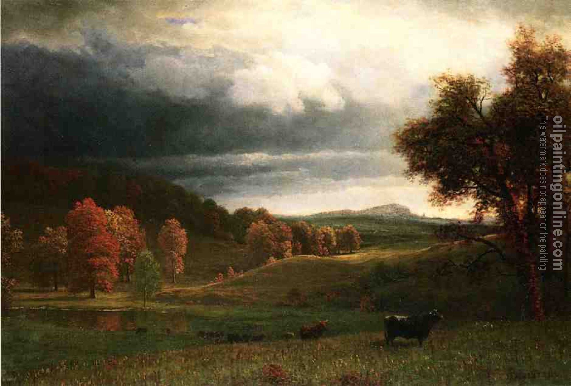 Bierstadt, Albert - Autumn Landscape The Catskills